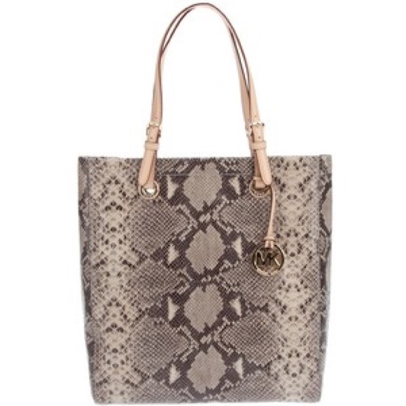 michael kors snakeskin tote